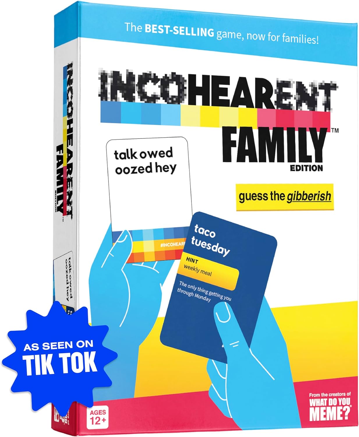 WHAT DO YOU MEME? Incohearent Family Edition - The Family Game Where You Compete to Guess The Gibberish WHAT DO YOU MEME? Incohearent Family Edition - The Family Game Where You Compete to Guess The Gibberish